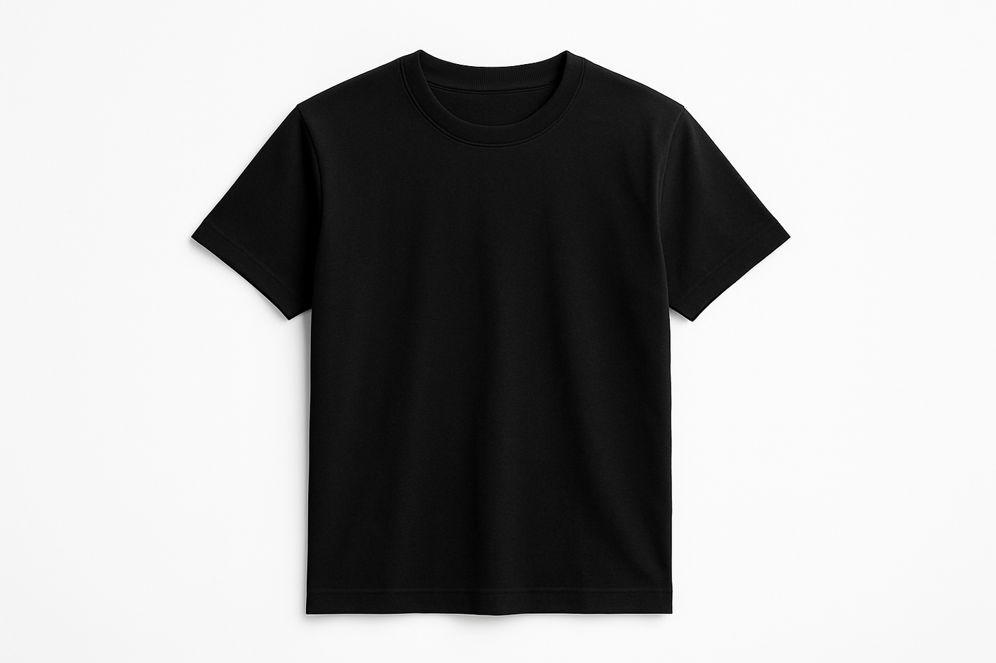 plain black tee